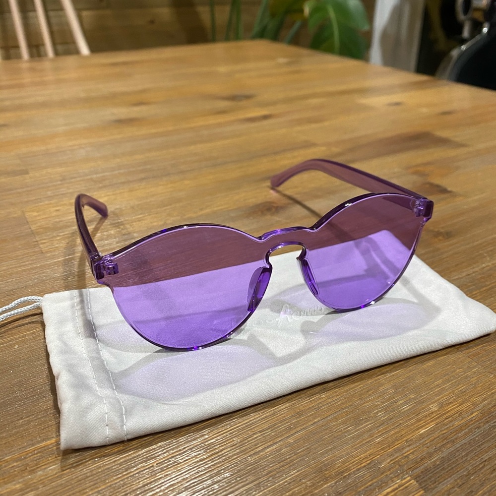 Purple Hip Chic Aviator Sunglasses